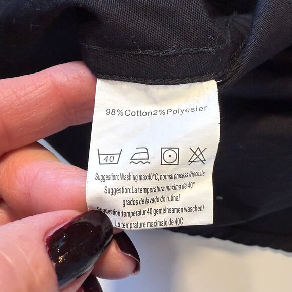 Coofandy Men’s XL Western Cowboy Shirt Black Embroidered Rodeo Style - Picture 5 of 8